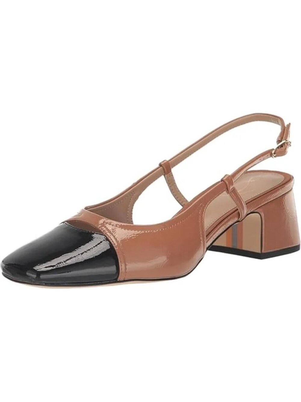 Sam Edelman Tarra Slingback Block Heels Sandals Women 8 Old Money Classic Preppy